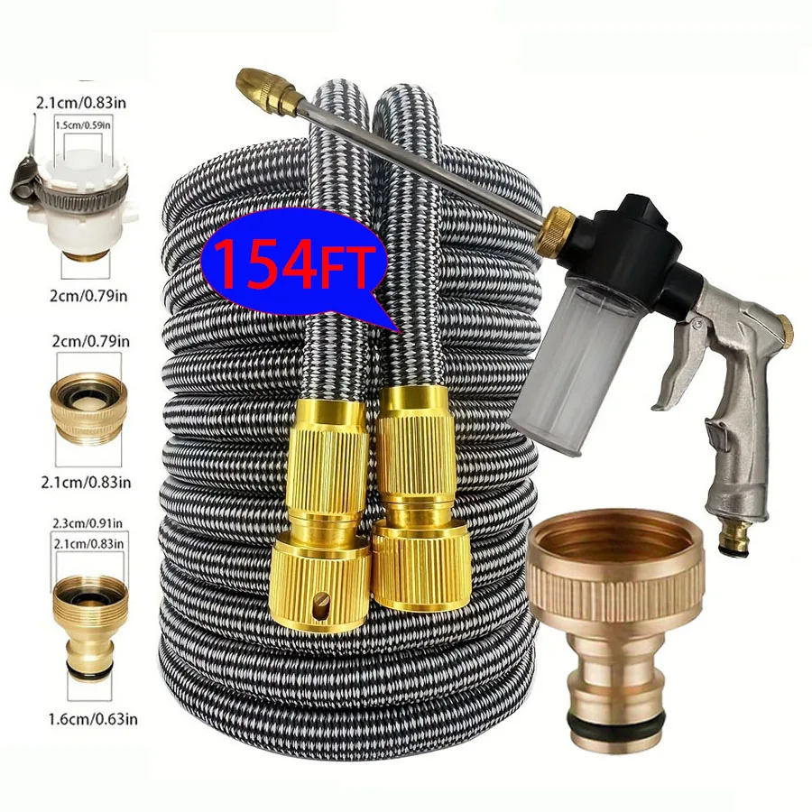 

High Quality Flexible Expandable Garden Hose High Pressure Nozzle Long Rod Spray Cleaning Gun Car Washing Hose Garden Hose