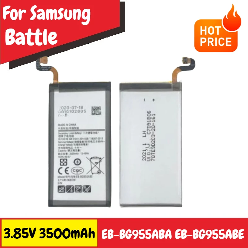 

3.85V 3500mAh Phone Battery EB-BG955ABA EB-BG955ABE for Samsung Galaxy S8 Plus+G955T G955S G955P G9550 G955 G955F/A High Quality