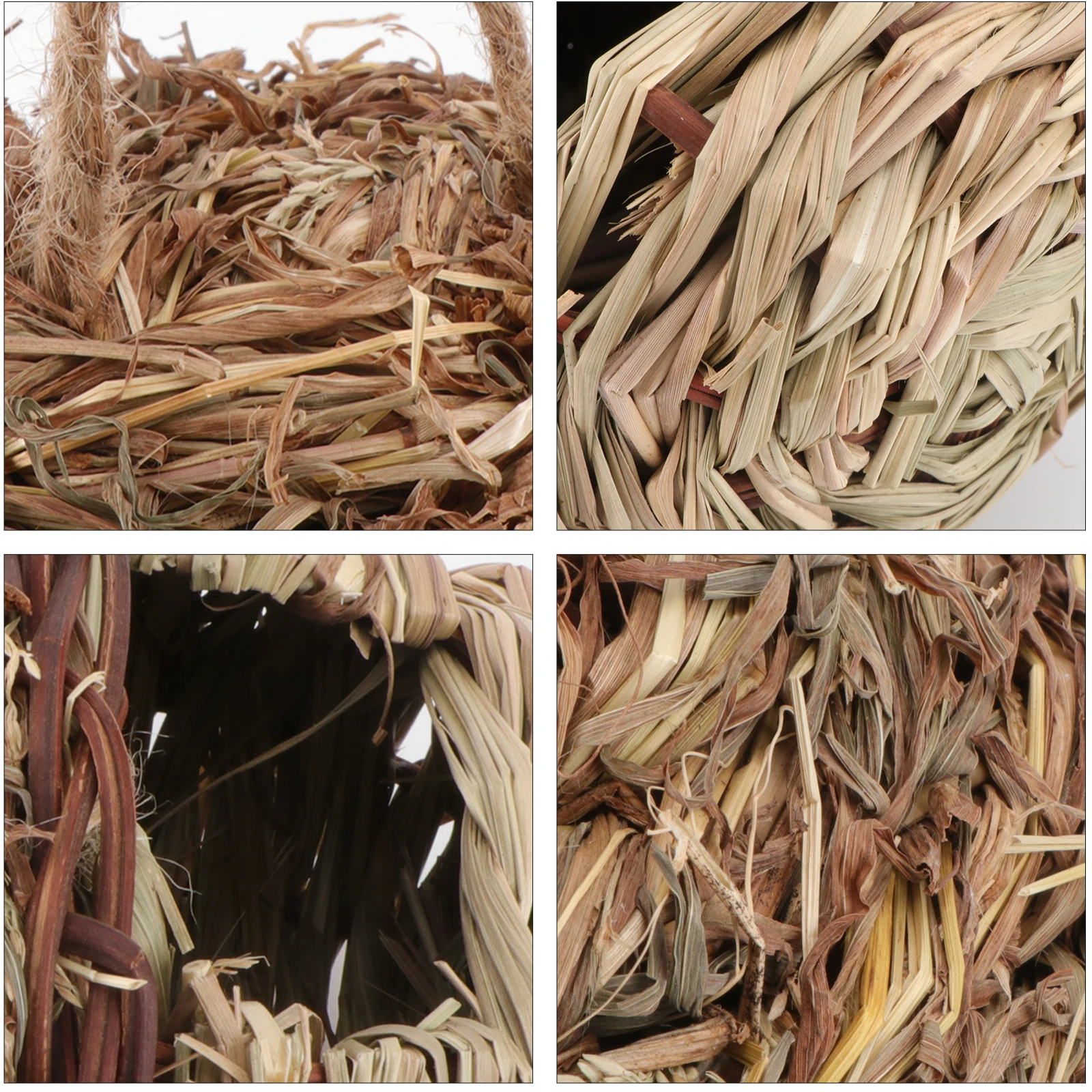 

Cabilock 1Pc Handmade Straw Bird Nest Finch House Natural Mini Outdoor Hanging Decor Shelter for Garden Bird