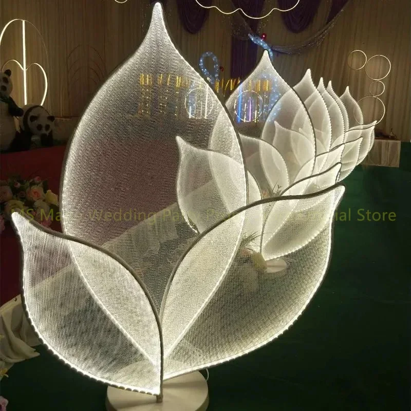 Transform Your Home with Modern Stage Atmosphere Lights Decorations  Wedding Party Stage with Petals Decorations