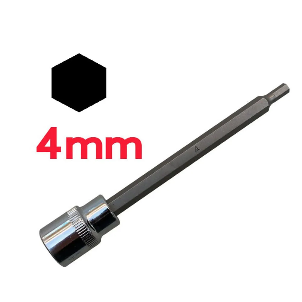 Hex Screwdriver Bit Socket Adapter 3/8 Inch Drive with Hardened Chrome Vanadium Steel for Professional Hand Tool Use