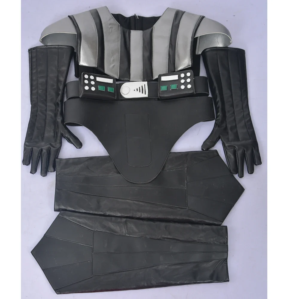 Darth Cos Black Vader Cosplay Outfits Anaking Costume Jedi Jumpsuit Vest Cloak Black Uniform Men Halloween Carnival Party Suit