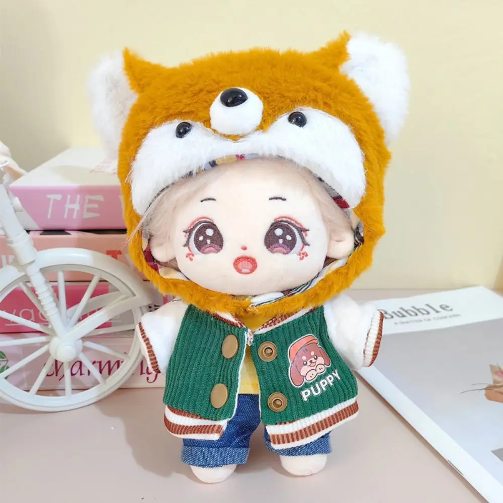 Fashion Sport Baseball Jacket Coat Hat for 20cm Cotton Dolls Outfit Training T-shirt Pants Clothes Accessories For 1/12 Bjd Doll