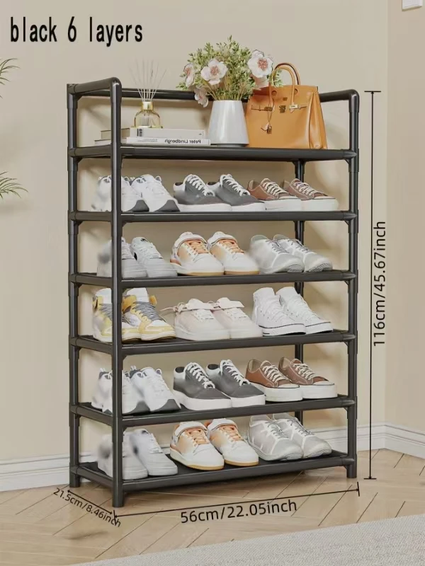 Mehrstöckiger Schuhschrank für Schuhregale, geeignet für Mietwohnungen, spart Platz und bietet mehrere Funktionen als Aufbewahrungsregal.
