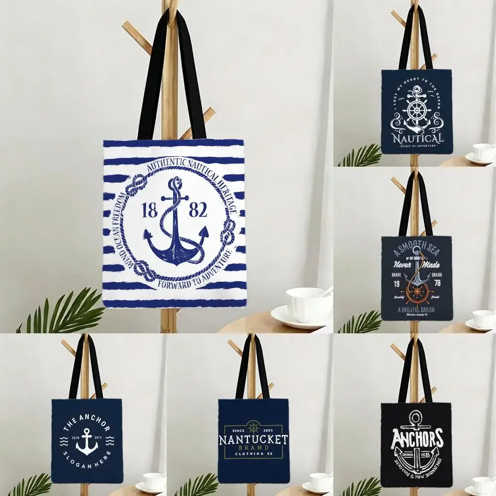 Theme Nature Ocean Element Storage Bags Bags Series Print Bag Lightweight Shoulder Daily Shopping Bags