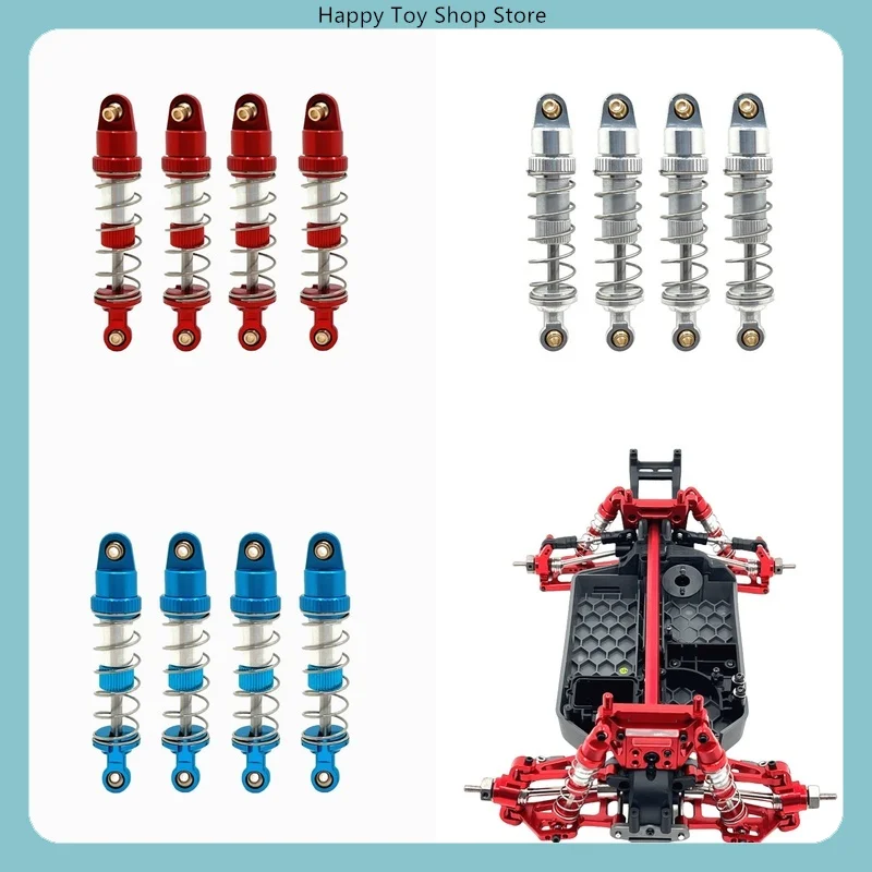 Amortisseurs d'huile réglables de mise à niveau en métal pour pièces de rechange de voiture MJX 1/14 14207 14208 RC
