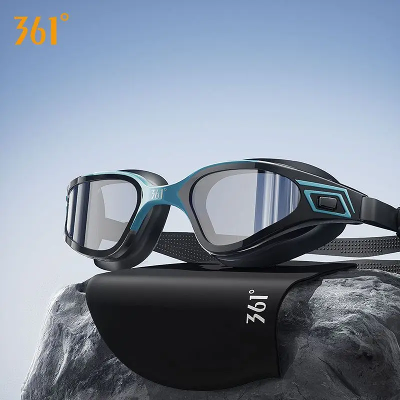 مكافحة الضباب الأشعة فوق البنفسجية حماية مقاوم للماء قابل للتعديل سيليكون السباحة نظارات قبعة المهنية في الهواء الطلق الرياضات المائية نظارات الشاطئ تصفح الزجاج
