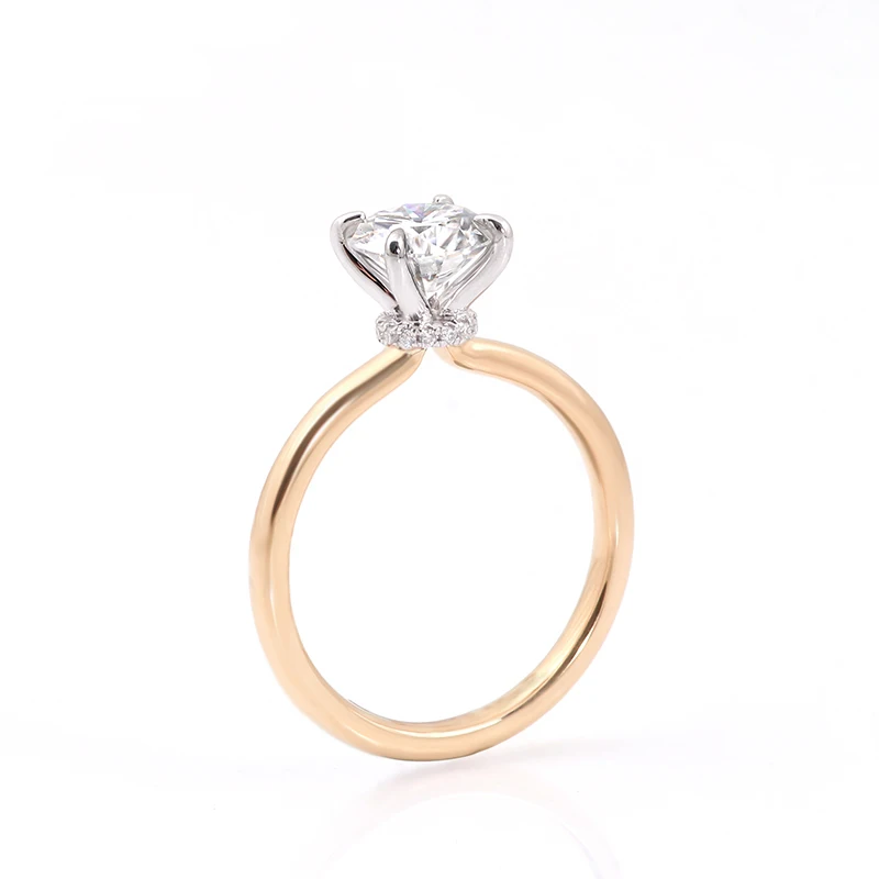 

Provence Trendy Ring KGold 1.0ct IGI Oval D/VS1 Lab Diamond Women's Wedding Halo Ring Main Ring Everyday Ring Jewrlry Custom