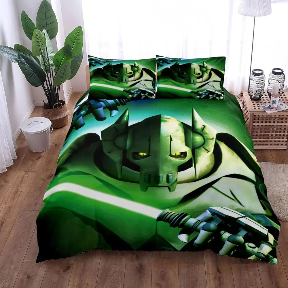 

General Grievous Duvet Cover Set King Queen Double Full Twin Single Size Bed Linen Set