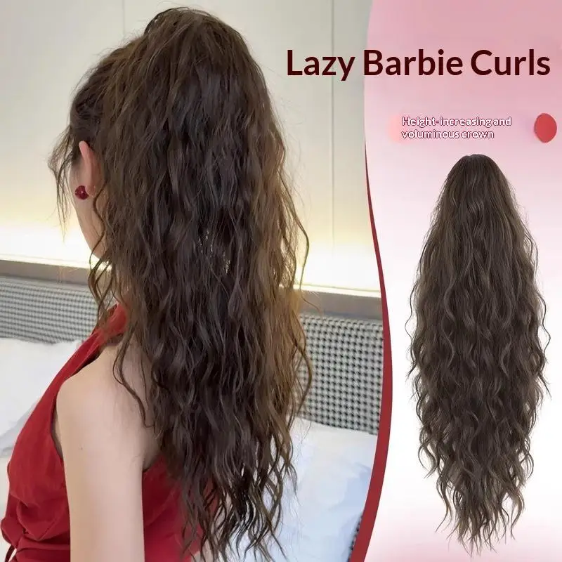 

Long Curly Claw Clip Ponytail Extension Synthetic Wavy Pony Tail Hairpiece For Women Ladies Daily Party Cosplay Use