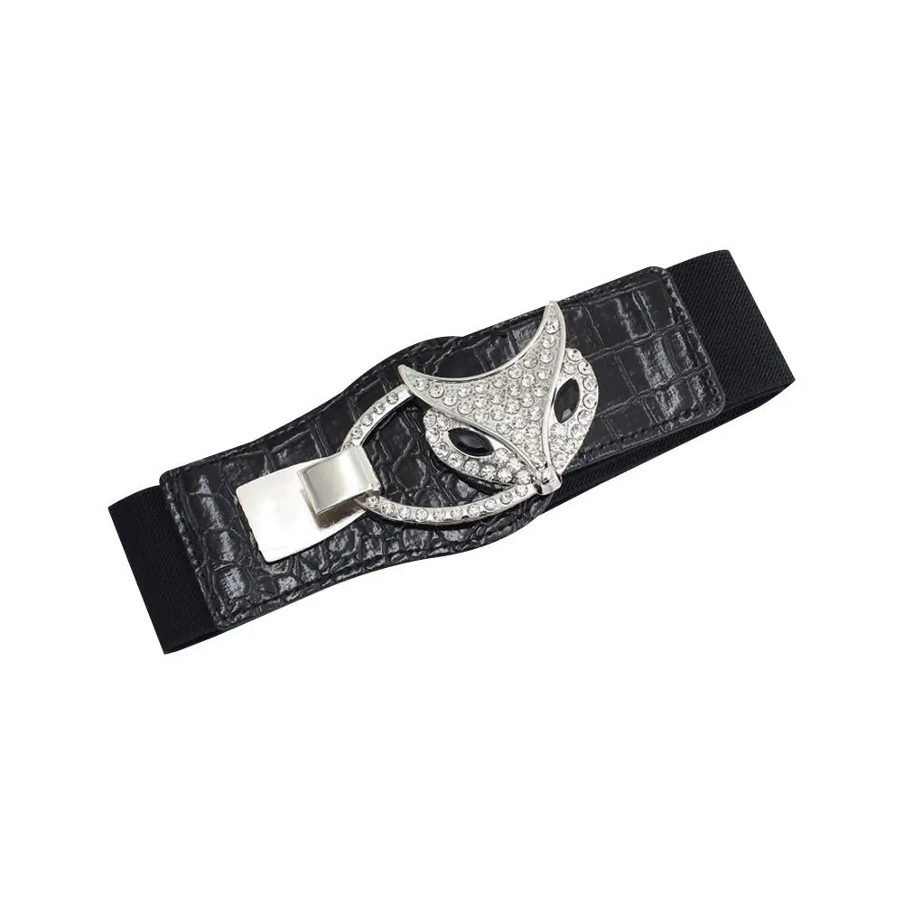 

Женский эластичный повседневный пояс с кристаллами и пряжкой, женское платье, пояс с дикой юбкой, пояс на талии