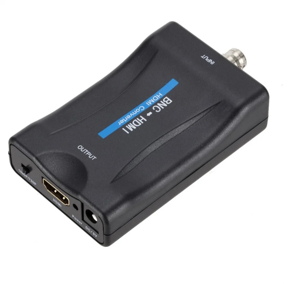 Grwibeou-Conversor BNC para HDMI compatível com cabo USB, 1080P Display, Video Conversor, Monitor de Vigilância, TV Signal Converter