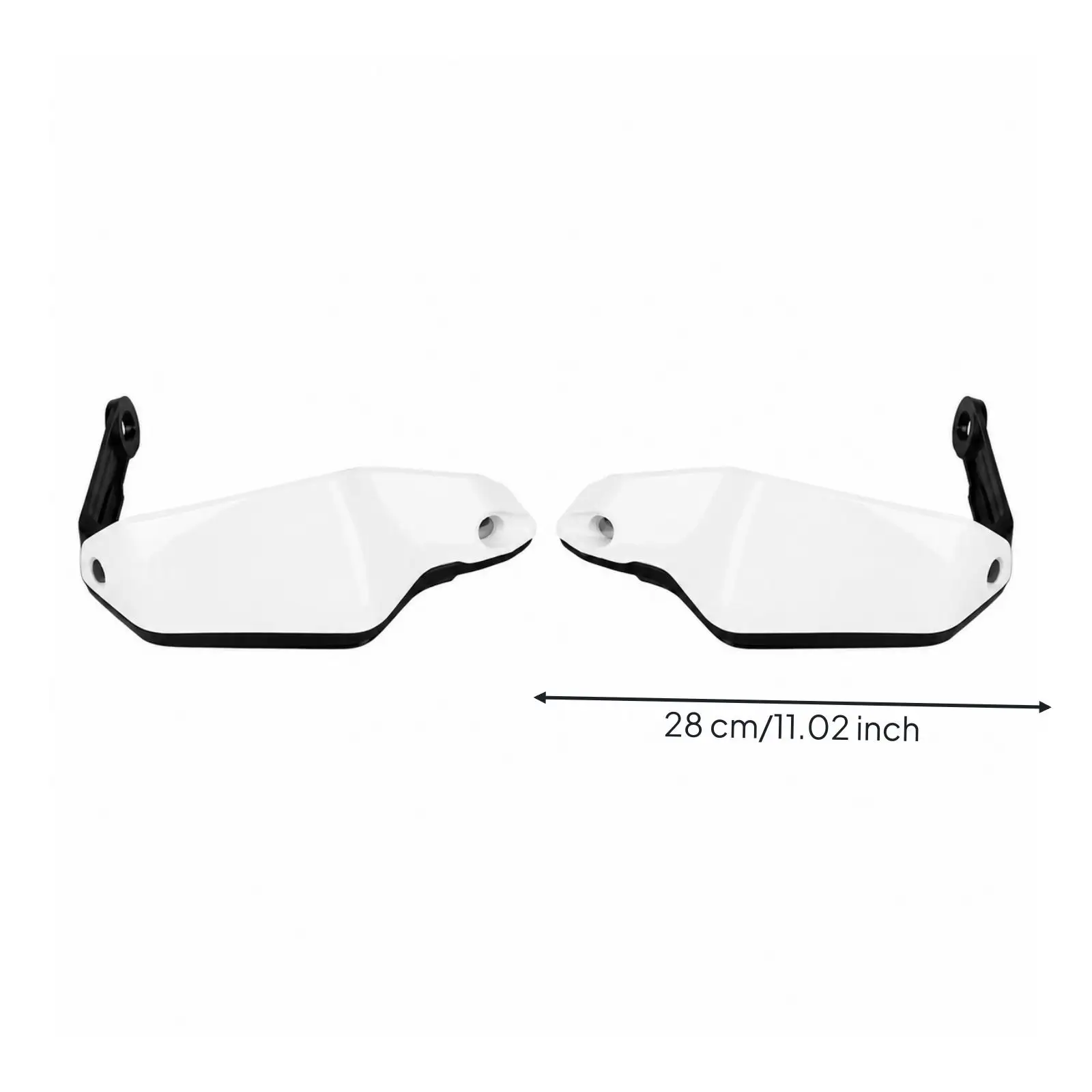 Motorcycle Wind Deflector Raised Hand Protector Plastic Shell with Mounting Arm for Cruiser Touring Adventure Riding