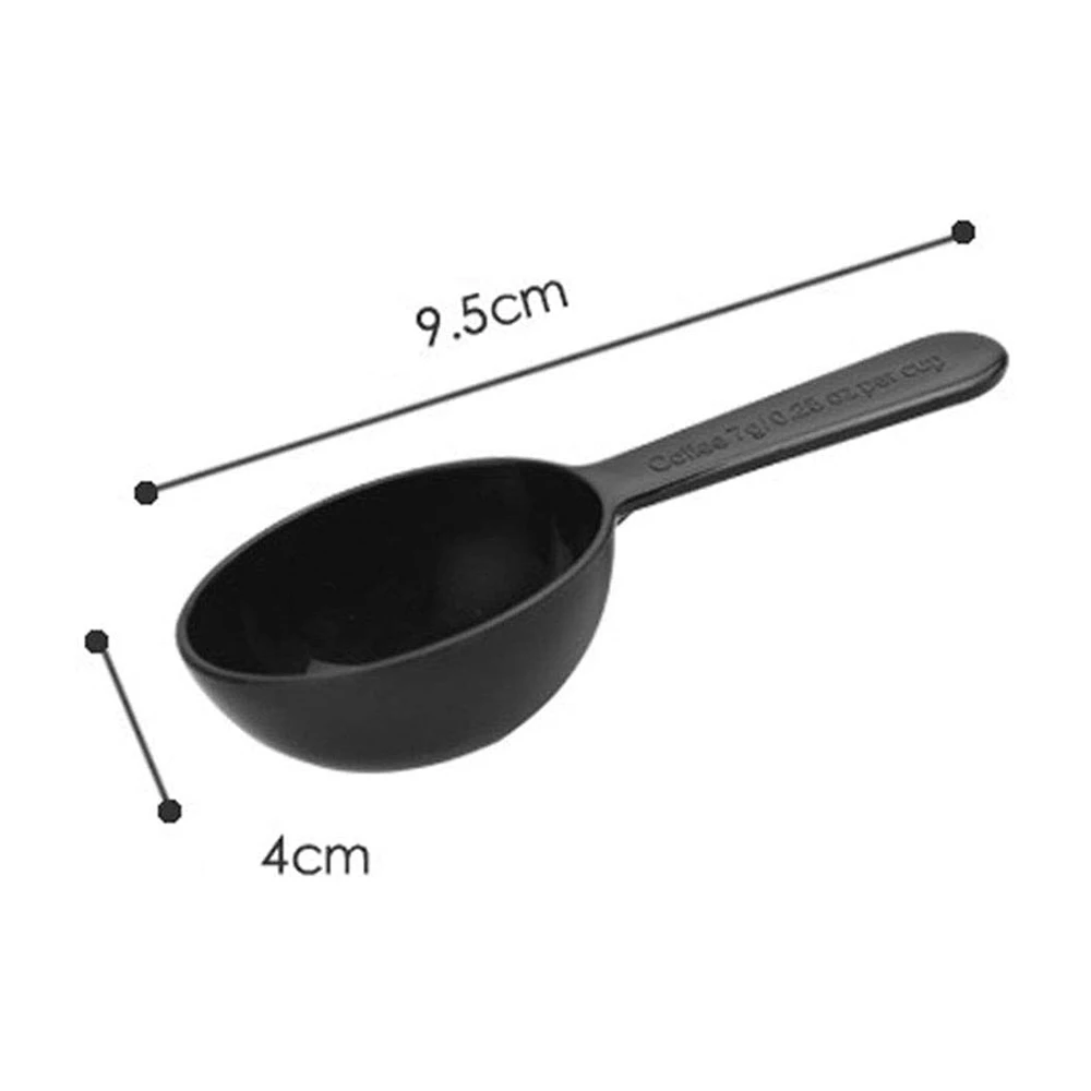 20 Pcs Coffee Measuring Spoons Plastic Measuring Tablespoons for Coffee, Tea and Milk Powder Spoons(7G/0.25Oz/Black)