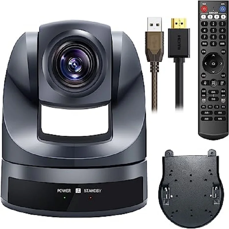 4K30 20X 1080P60 10X 3X Fixed Lens Camera Churh Live Streaming Webcam USB Video Conference Camera Zoom Webex PTZ Camera Church