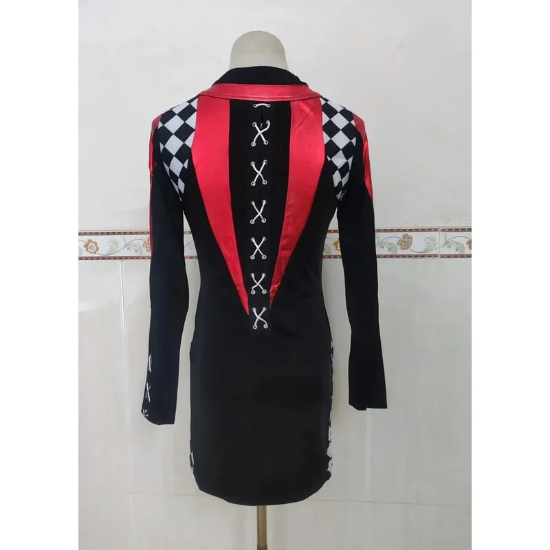 Halloween Sexy Race Car Driver Super Racer Girl Cosplay Costume School Sport Gymnastic Cheerleading Fancy Dress ir;l5