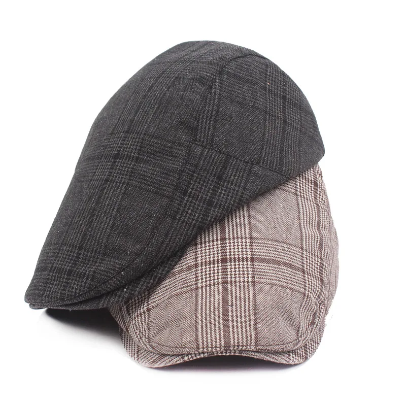 

Men Women Youth Teens Flat Cap Newsboy Hat Beret Cabbie Ivy Cap Stripes Adjustable Gatsby Newsboy Beret