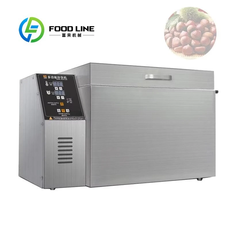

Commercial Multi-Grain Electric Heating Stainless Steel Fully-Automatic Roasted Food Machine for Chestnut Roasting