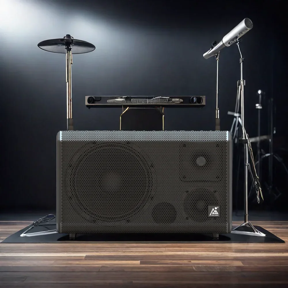 Standard Factory Outdoor Roadshow Audio Video Line Array Speakers Active Music with Metal Shell