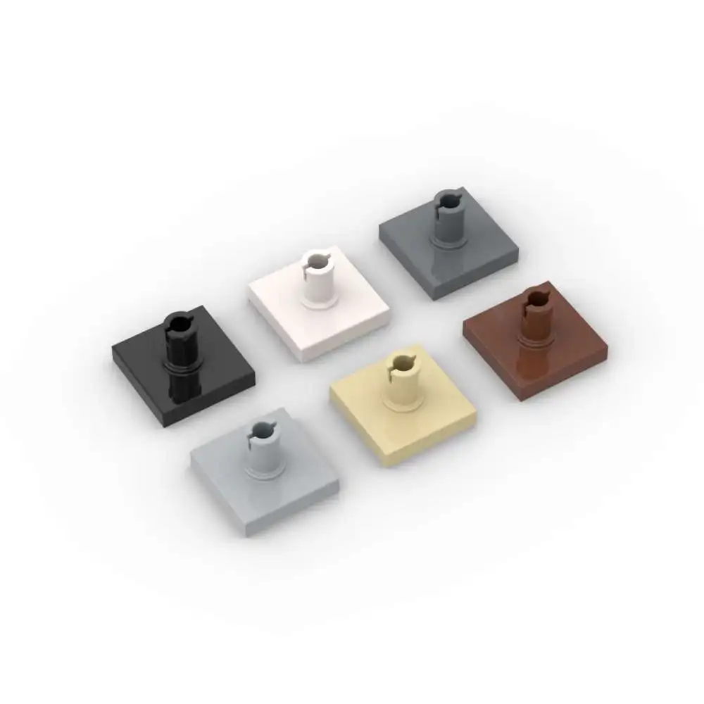 Moc 10 pçs clássico 2460 placa base tijolo modificado 2x2 com pino bloco de construção de alta tecnologia brinquedos diy crianças presentes do feriado