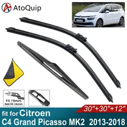 Car Windshield Wiper Blades Fit For Citroen C4 Grand Picasso MK2 Rear Wiper Blades Soft Rubber Auto Front Windscreen