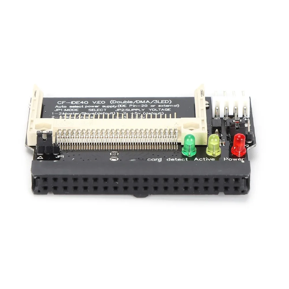 Portable 40pin CF To IDE Adapter Black Dual Use Design CF To IDE Bootable Converter 5V Converter Module Memory Card Conversion
