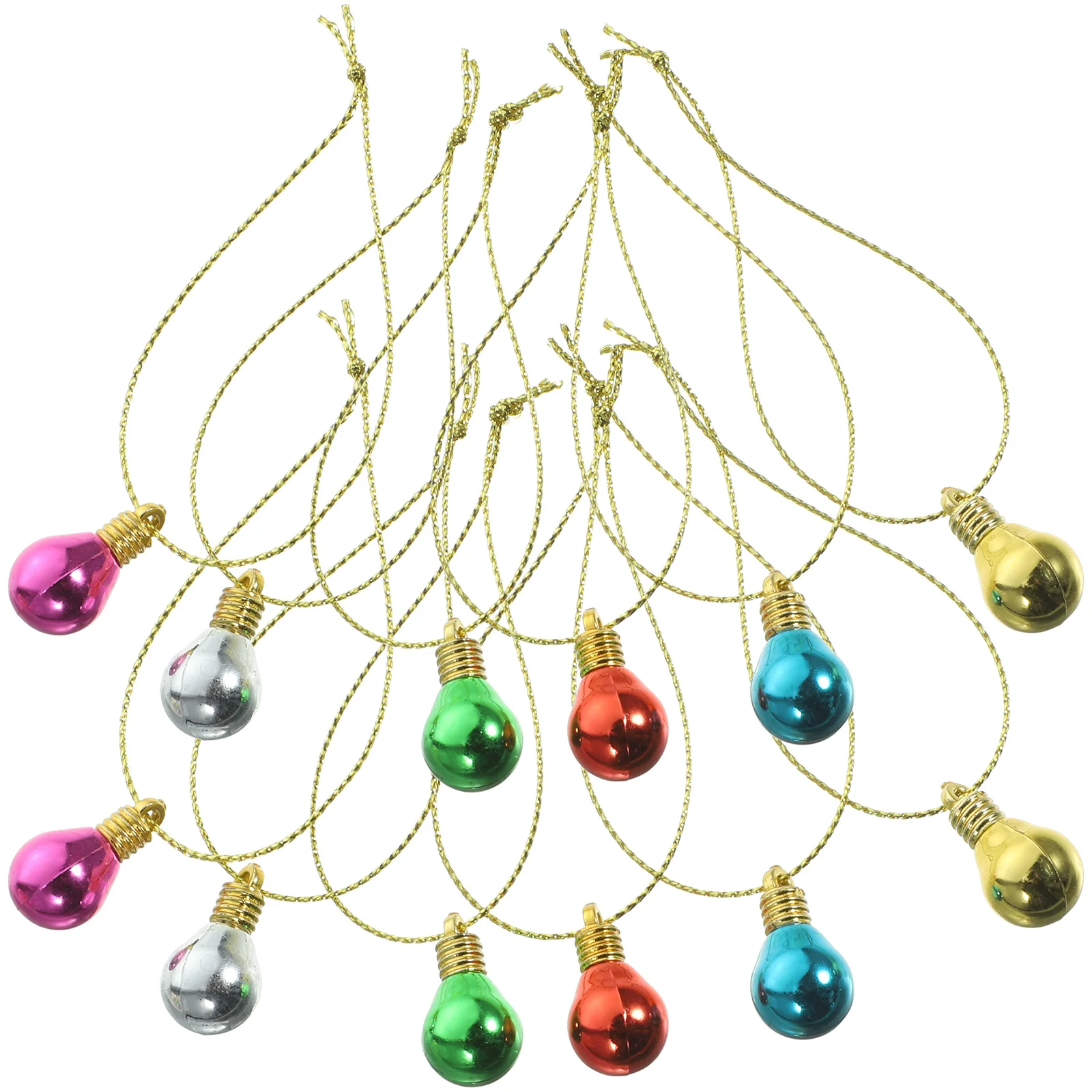 

1Set DIY Plastic Bulb Beads Colored Light Bulbs Jewelry Accessories Christmas Ornament Handmade Creative DIY Xmas Decor Supplies