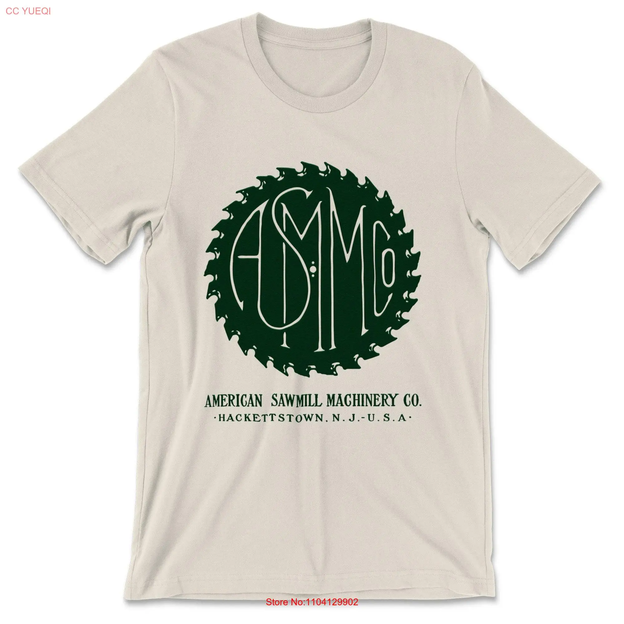 American Sawmill Machinery Co Insignia Green T Shirt Multiple Colors long or short sleeves