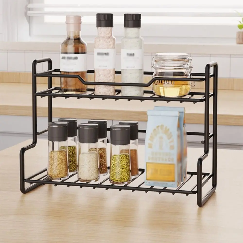 

Modern Kitchen Organizer Shelf Waterproof Space Saving Bathroom Storage Rack Large Capacity Double-layer Kitchen Sink Organizer