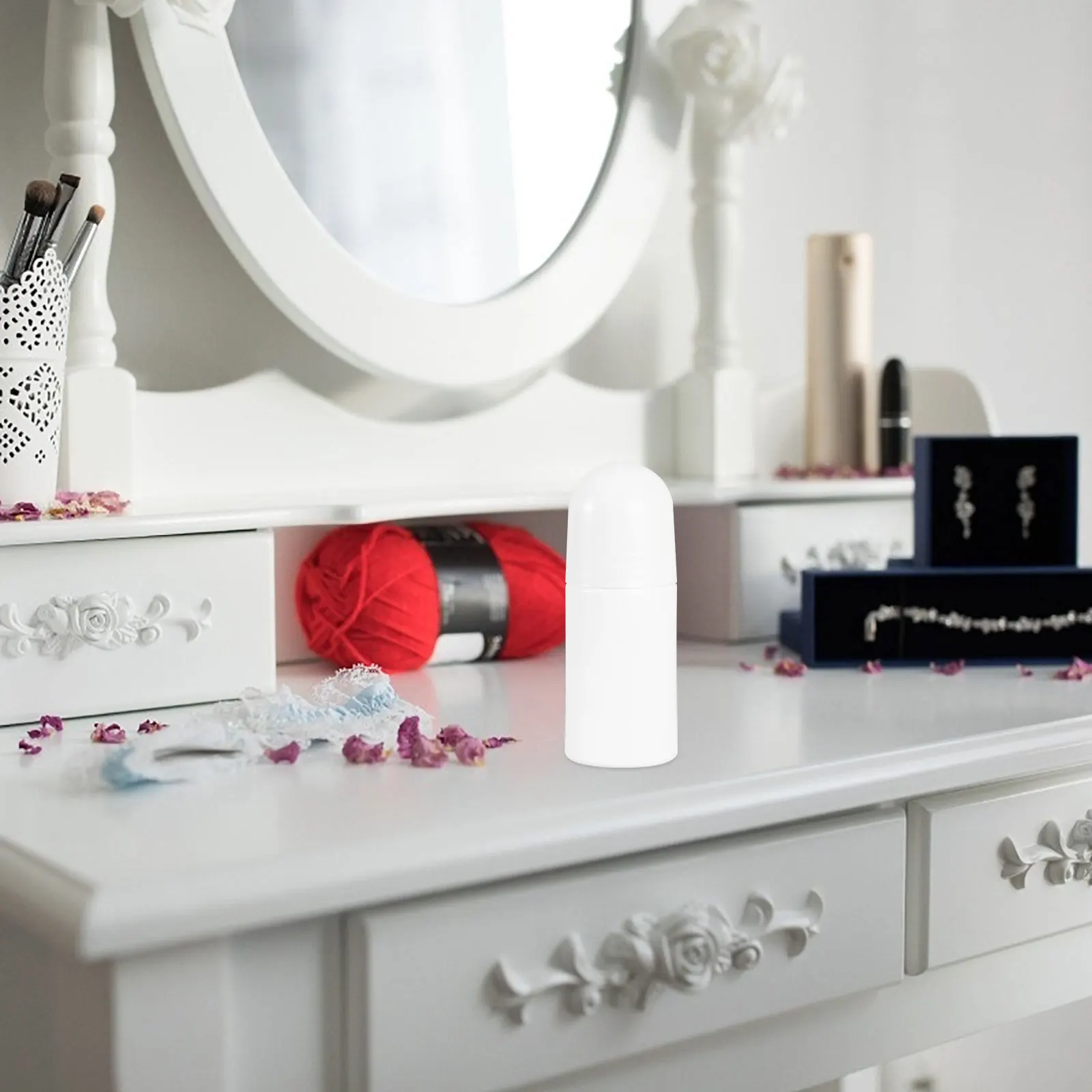 10 Stück Roll-on-Flaschen, 50 ml, tragbar, auslaufsicher, Parfümöl-Spender, ätherisches Öl, Rollerflaschen, Reise, nachfüllbares Set