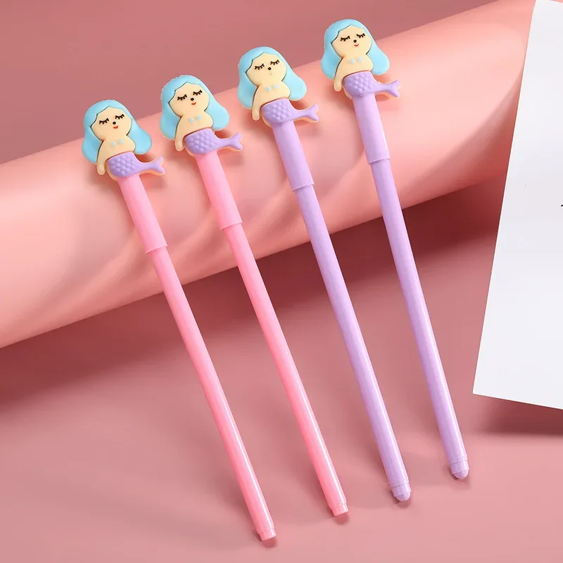 

50PCS Korean Version Ofnew Sweet Creative Lovely Girl Heart Mermaid Neutral Pen Student Water Ballpoint Pen