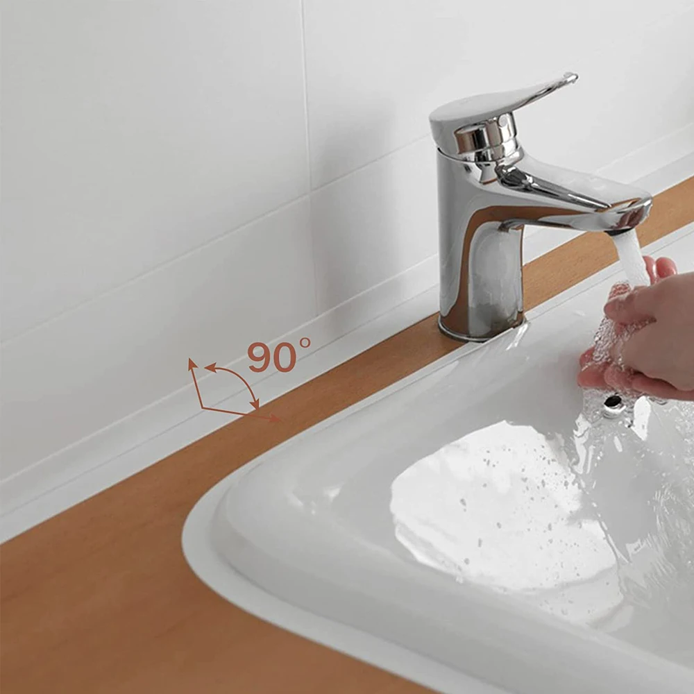 3.2M Bath Caulk Tape Self Adhesive PVC Oil-Proof Kitchen Sink Edge Corner Wall Sticker Waterproof Toilet Sealing Strip Tape view 5
