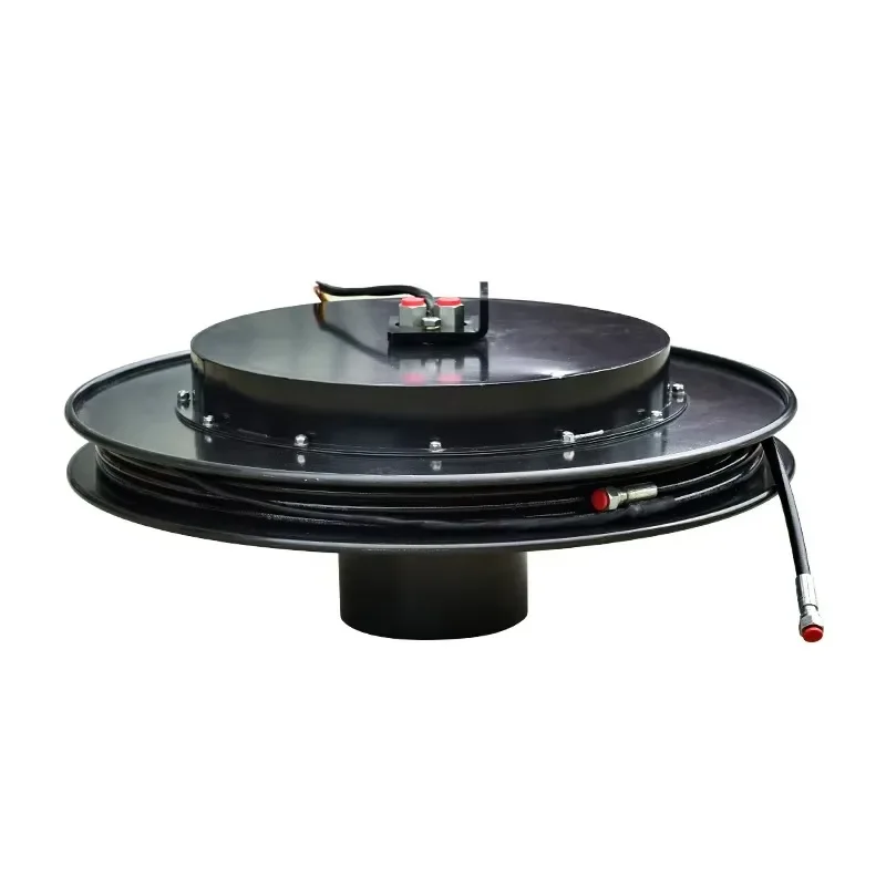 Spring Driven Hydraulic Hose Reel for Aerial Work Vehicle Crane 30Mpa 1/4'' Diameter Air Oil Double Hose