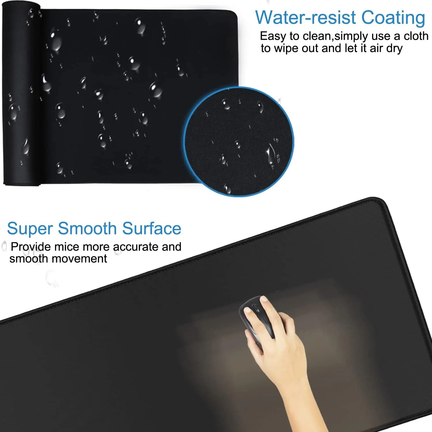 Anime Girl Large Size Office Home Desk Protector Mat Mouse Pad Waterproof Keyboard Pad Gaming Mousepad