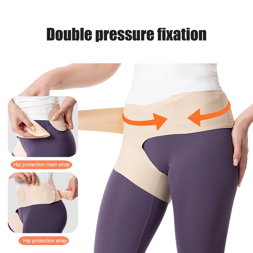 

1 шт. ультратонкий бандаж на бедра для облегчения боли при ишиасе - дышащая компрессионная поддержка от травм бедра, вытянутая паха, для мужчин