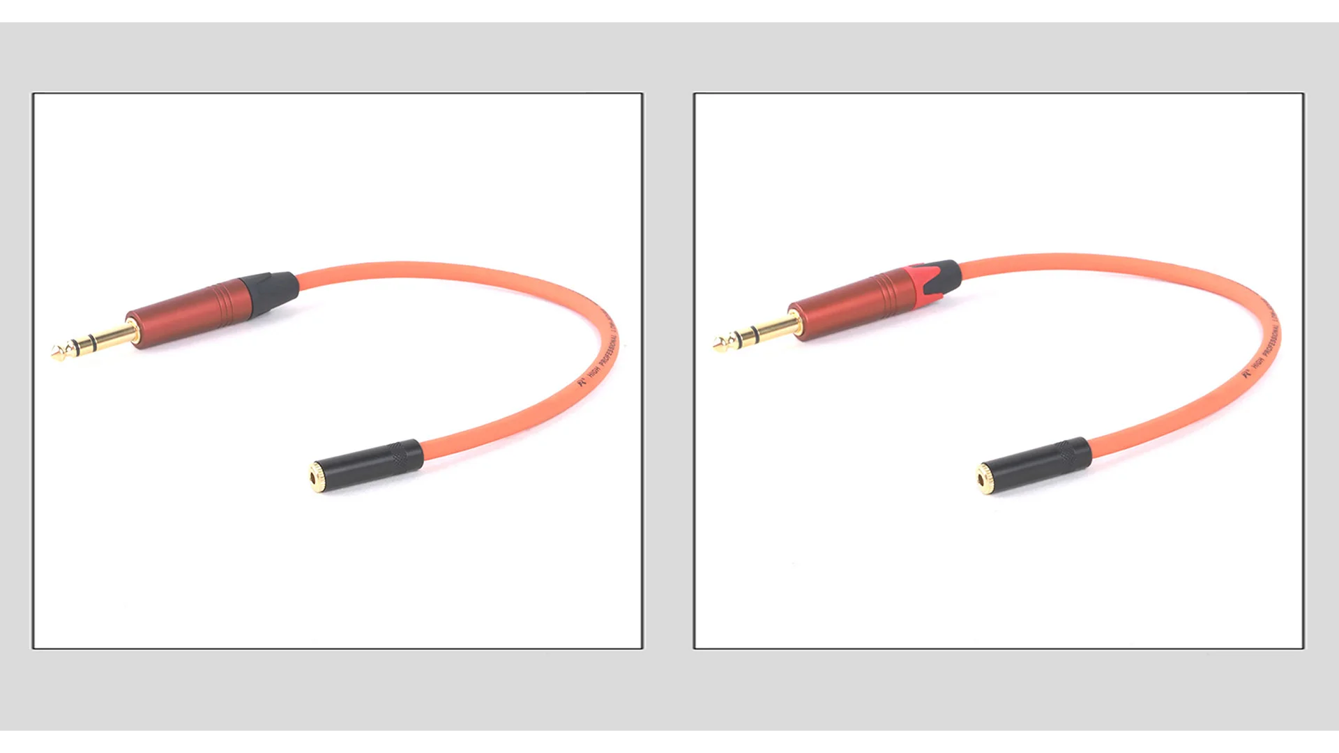 Bunt vergoldetes 6,35mm trs Stecker auf 3,5mm trs Buchse Adapter Audio kabel für Mixer Verstärker Lautsprecher Splitter Kabel – Detail 3