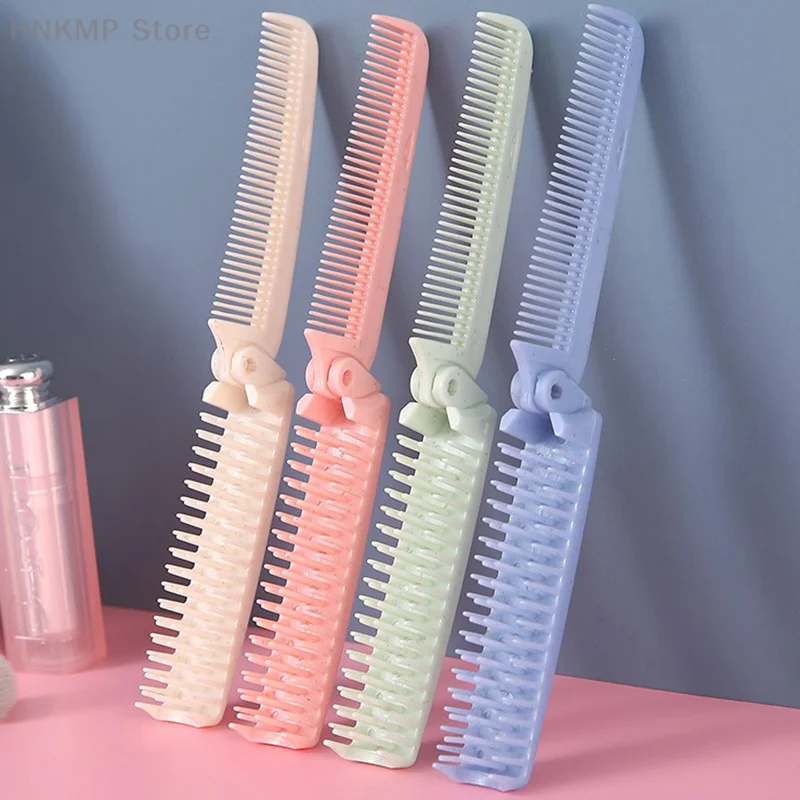 

1Pc Portable Travel Hair Comb Brush Foldable Massage Hair Comb Anti Static Hairdressing Styling Tools
