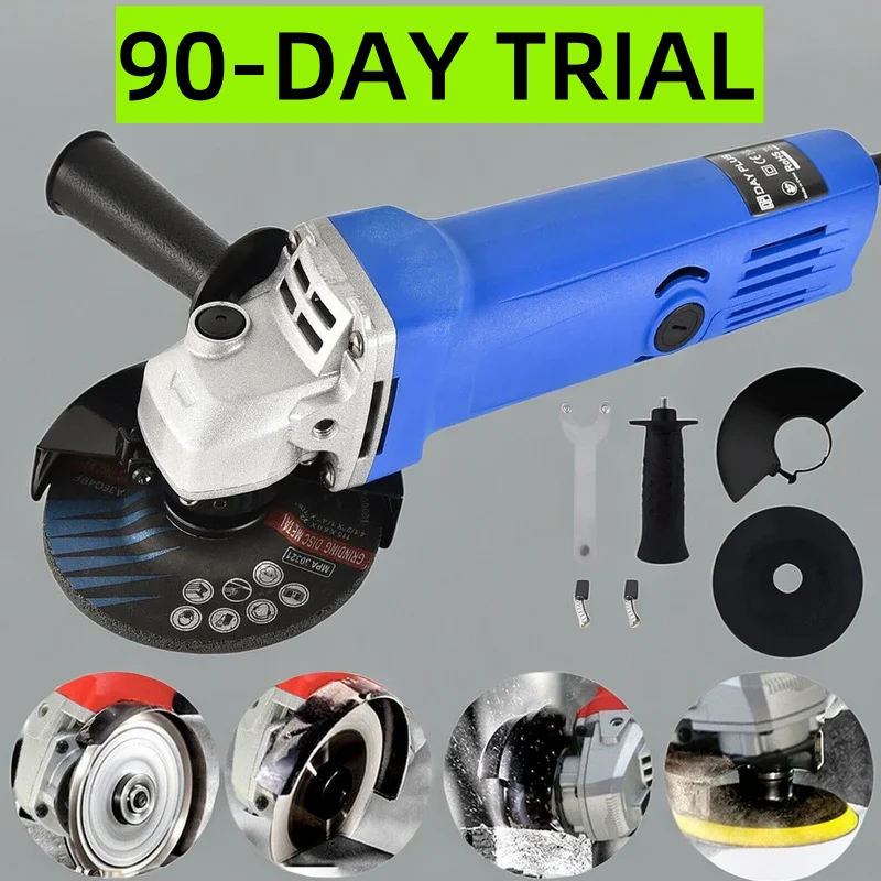 2000 W Hochleistungs-Winkelschleifer 115 mm Schneid- und Schleifmaschine 115 mm 4,5 Zoll zum Schleifen, Polieren und Schleifen