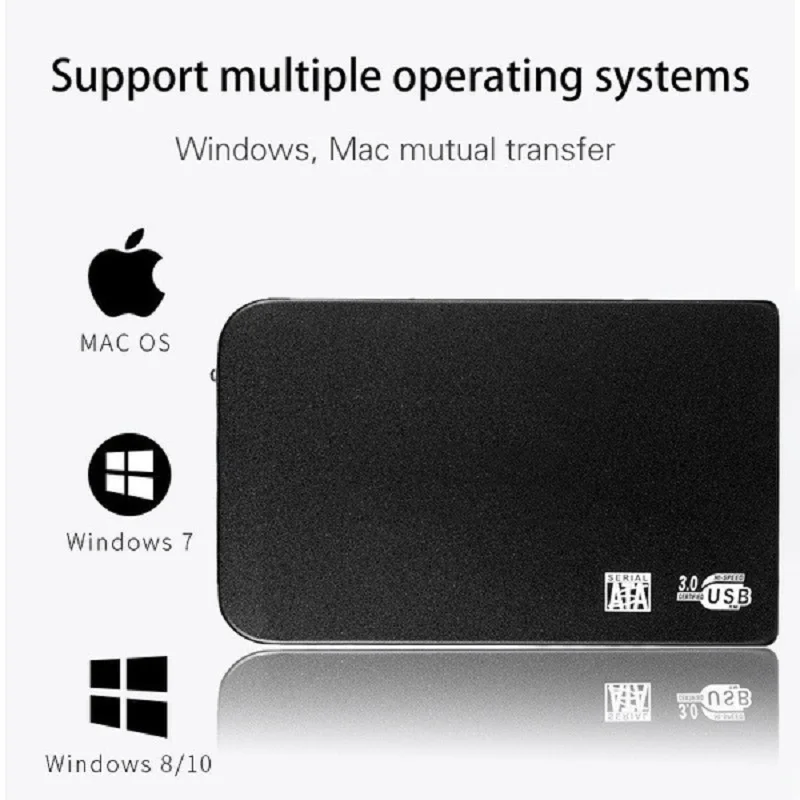 Lenovo Portable High-speed 2TB SSD 1TB External Hard Drive Mass Storage USB 3.0 Interface Storage for Laptops Computer Notebook