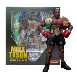 Figurine d'Action du Champion de Boxe Mike Tyson en PVC de 18cm, Modèle de Jouet à Collectionner avec Ceinture