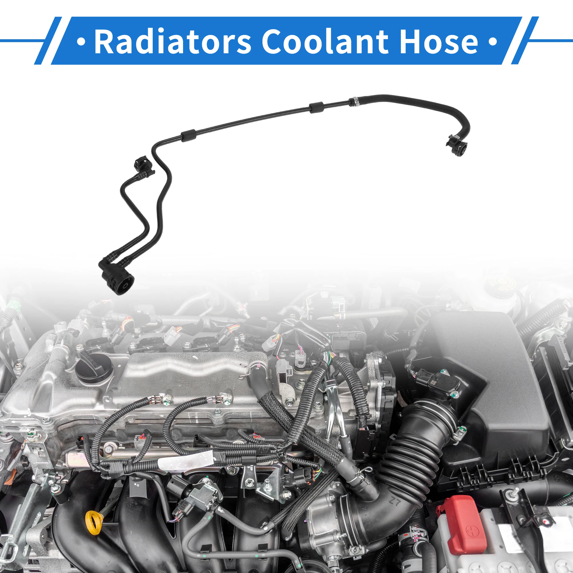 

UXCELL 1 Pc Radiators Coolant Hose for Mercedes-Benz C43 2017-2023 Good Sealing Plastic Black Engine Engine Vent Line