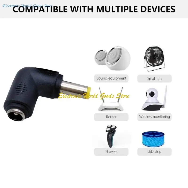 A3PD 90 Grad Ladeadapter -Stromversorgungsadapter DC5521 bis DC5525 Conversion Head