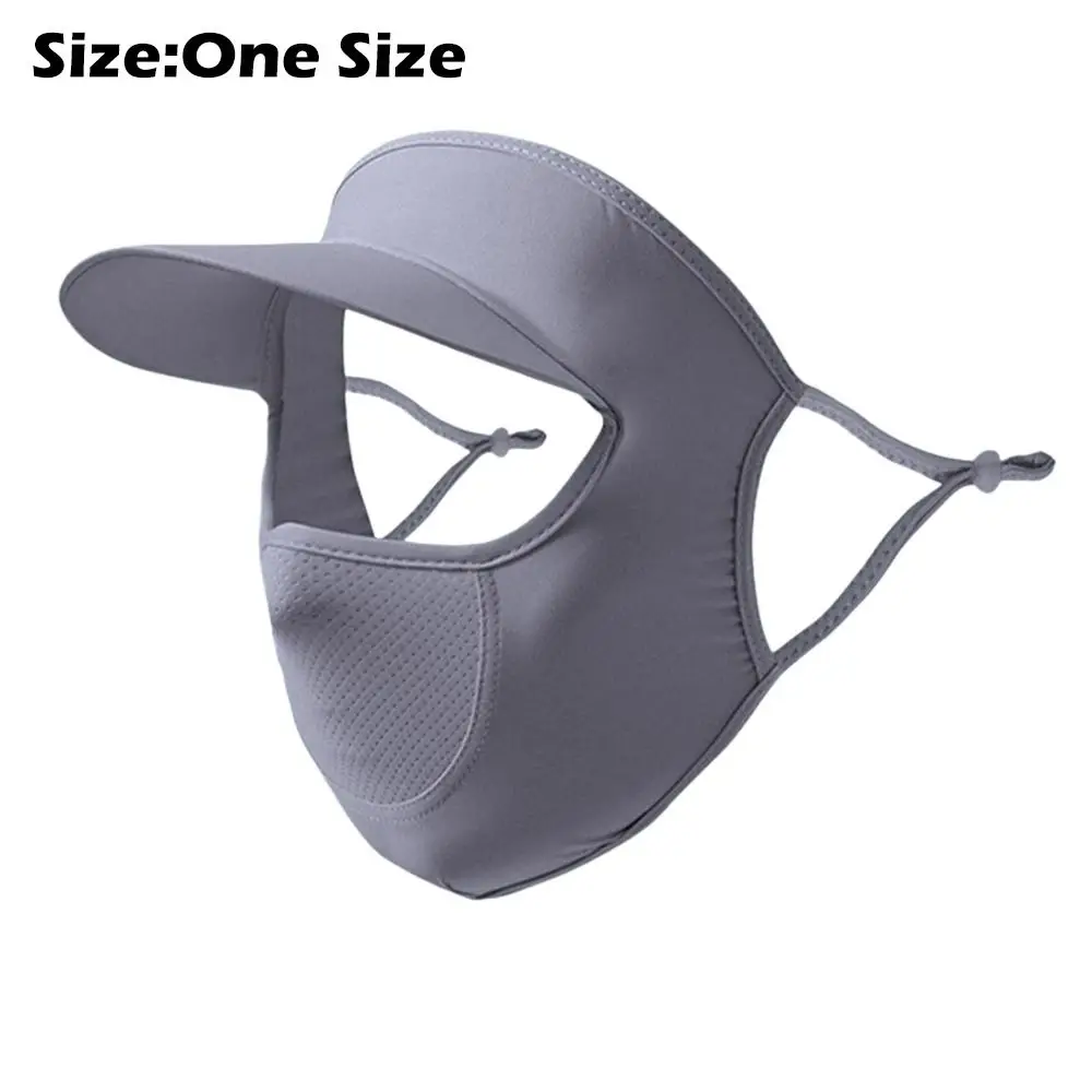새로운 아이스 실크 썬 프로텍션 마스크 UPF50 + 3D 안티 UV 넥 스카프 넥 프로텍션 방진 차양 페이스 마스크 사이클링
