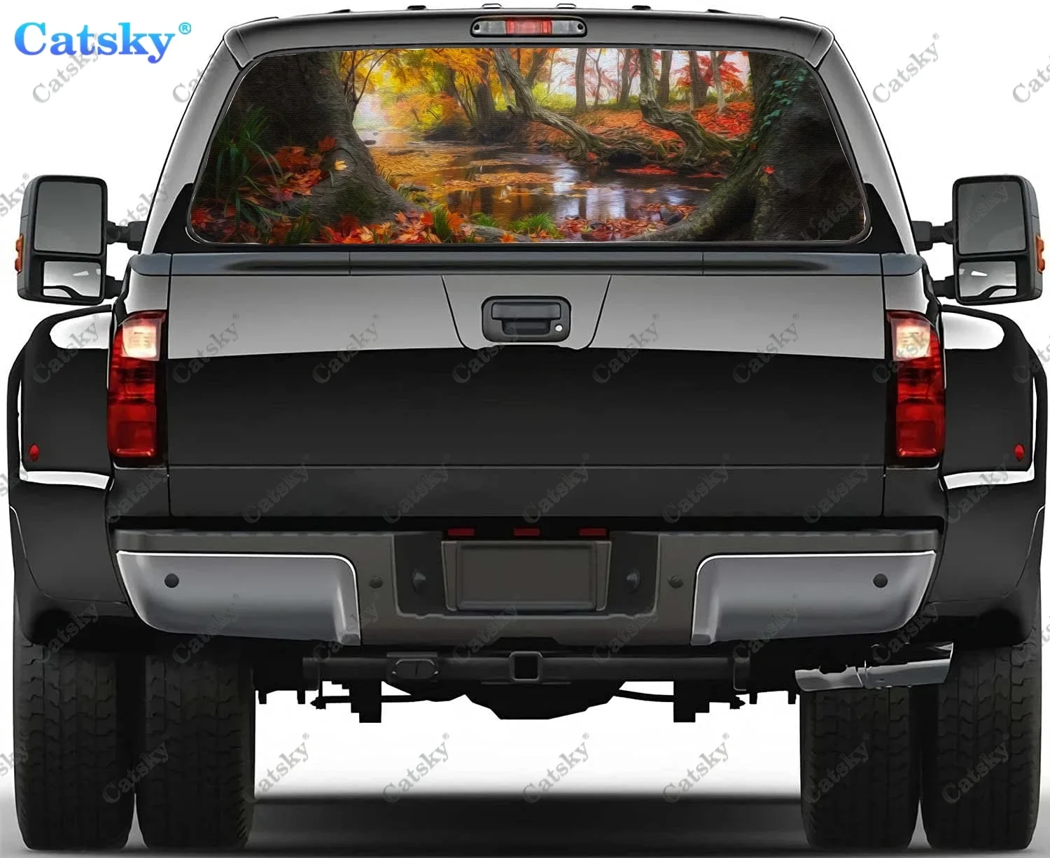 

Fall Scenery Decals Rear Window Automotive Decals and Graphics Rear Window Decals for Trucks, Car Window Decal Sticker Vinyl