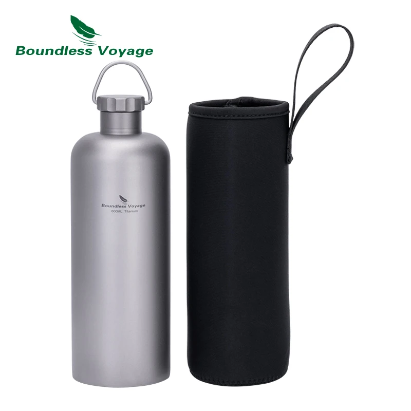 

Титановая бутылка для воды Boundless Voyage с подвесной ручкой