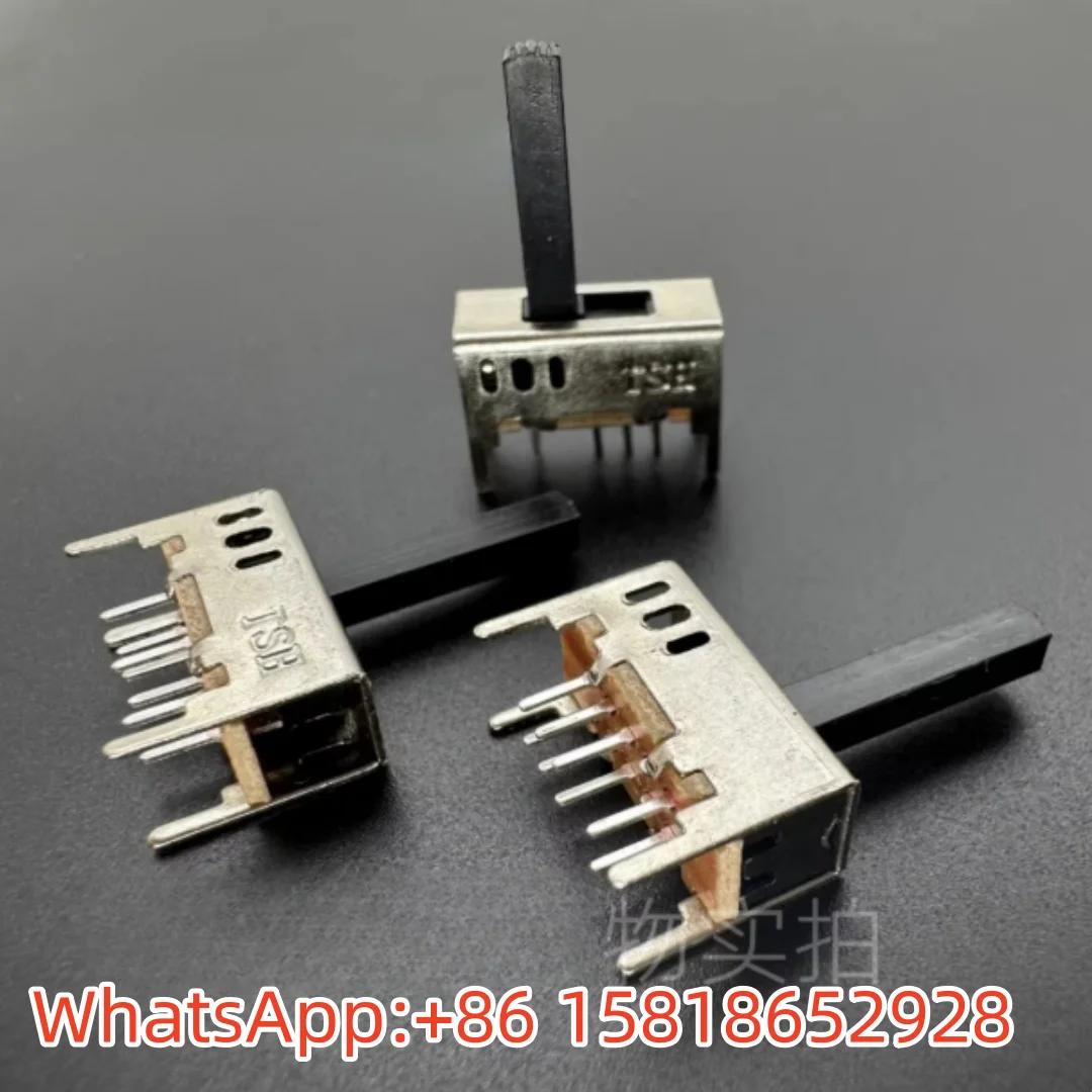

20 pieces SS23D03G15 slider switch double row 8 pins 3 gears for amplifier audio, etc.