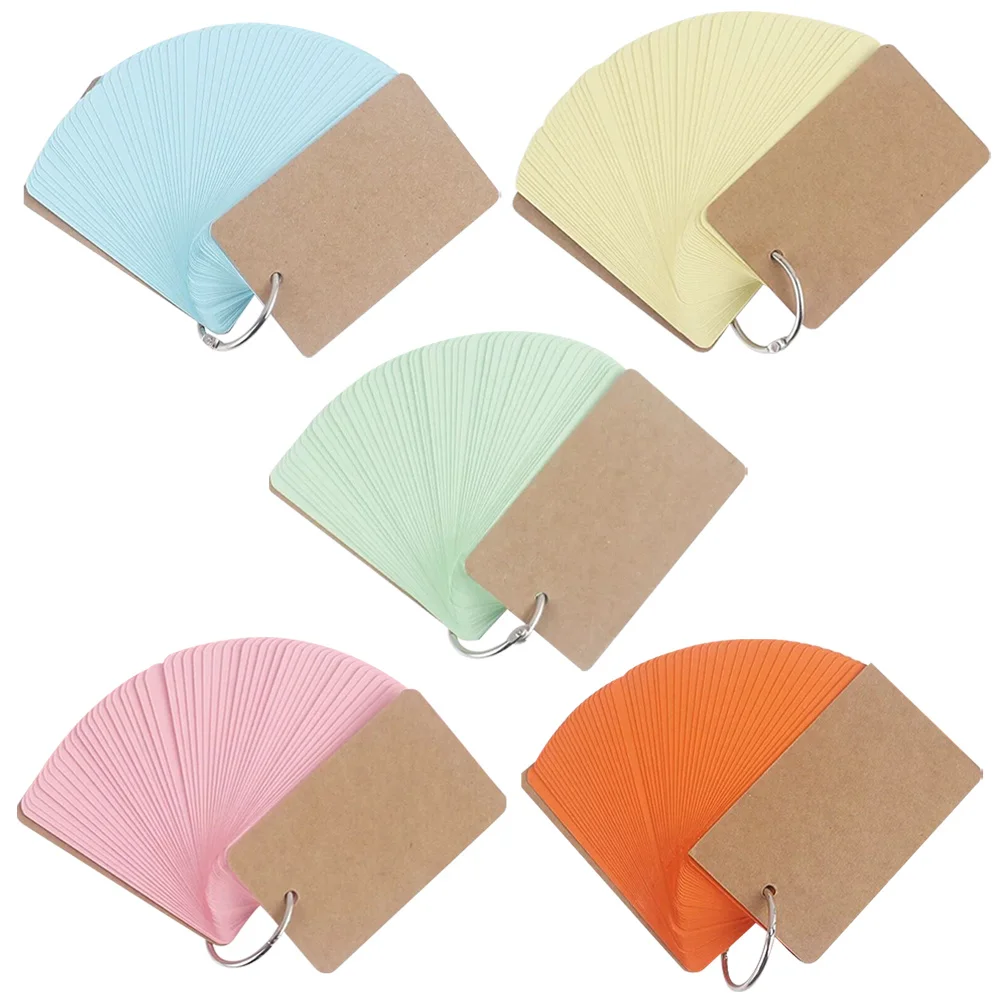 5 قطعة قبل ثقب لكمات فارغة البطاقات التعليمية مؤشر بطاقات المحمولة ملاحظة بطاقات لمكتب دراسة السفر مذكرة مكتب البطاقات التعليمية الفارغة