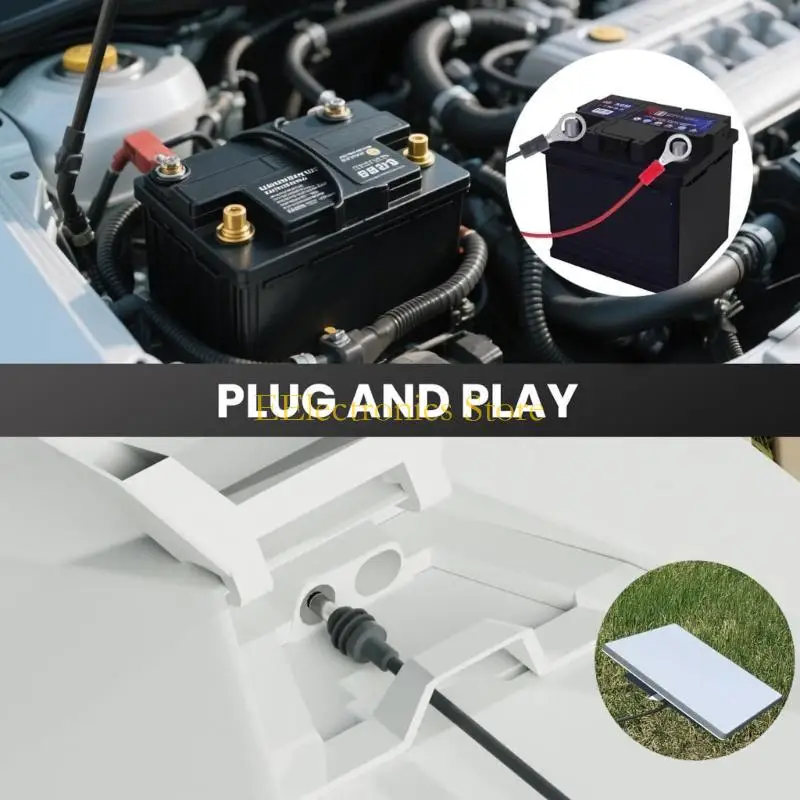 B03C Power Cable Wiring Extension Cable 18AWG Automotive Fuse Holder Waterproof Cable For Solar Generator Accessories