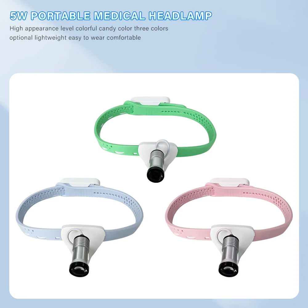 5W wireless ultralight Dental lens Headlight 40000lux High brightness medical headlight for surgical laboratory dentistry