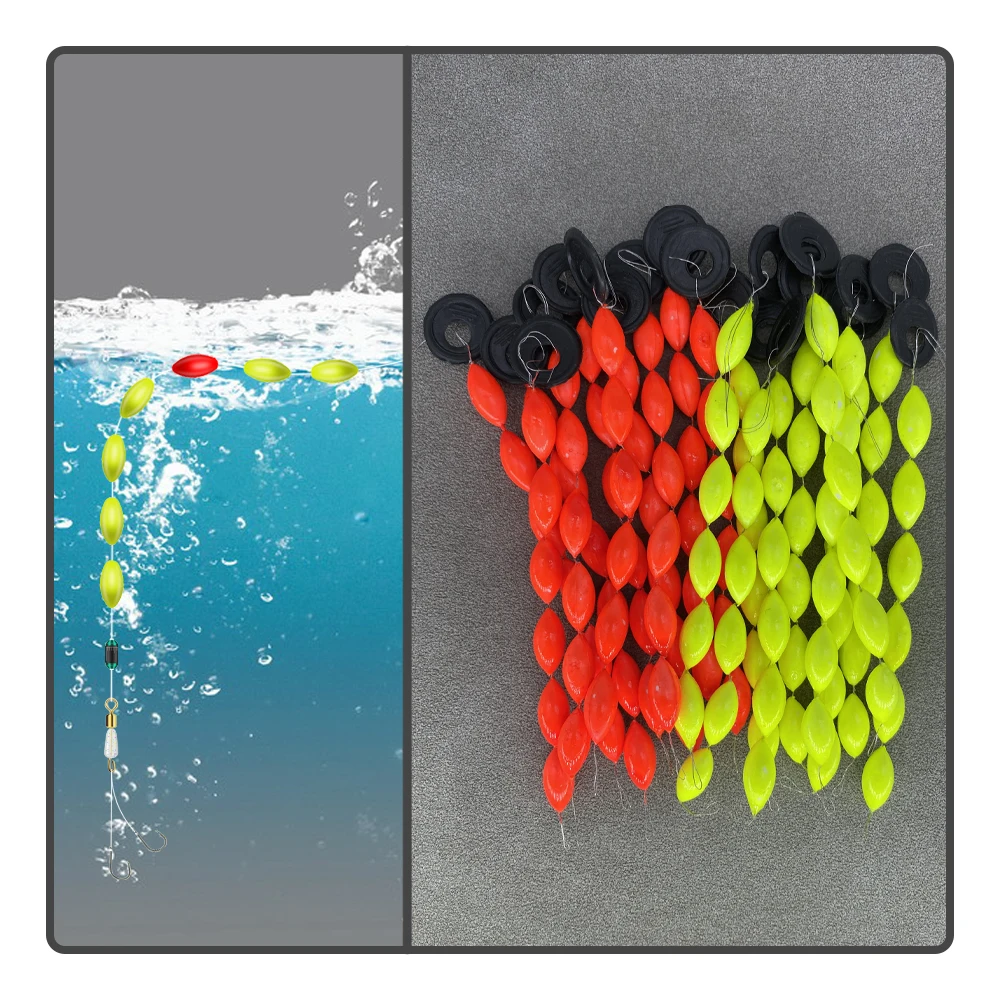 50Pcs Olive-Shaped Eye-Catching Seven-Star Float Chinese Traditional Fishing Universal Float Fishing Accessories Fishing Float